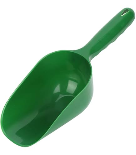 Blauer Kunststoff-Futterlöffel Für Welpen & Hunde – Trockenfutter-Schaufel Mit Aufhängeöse, Rutschfest, 23,5 Cm
