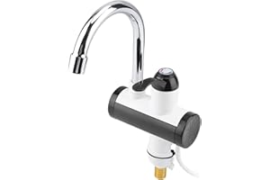 WIFEHELPER Robinets d'évier de Cuisine - Affichage Instantané de La Température de Robinet de Chauffage d'Appareil de Chauffage d'eau Chaude et Froide Instantanée pour La Salle de Bains de Cuisine