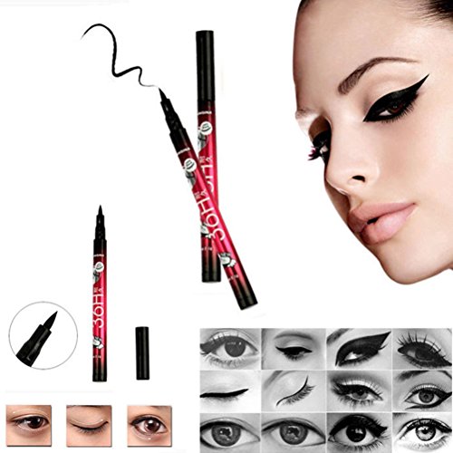 LEORX Waterproof Liquid Eyeliner Pen and Eyeliner Shaper for Eye Makeup Cosmetics