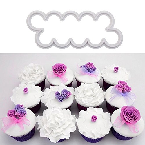 Silikon Formen Blumen 3D Muffin Form Cookie, dekorative DIY Paste Fondant Form Sugarcraft für Kuchen dekorieren Hochzeit - 3