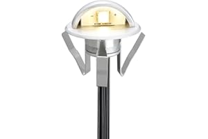 CHNXU 1 x Led Deck Lights Eyelid Stair Lights Recessed Outdoor Waterproof IP65 Low Voltage 12v 35mm Decking Lights Warm White