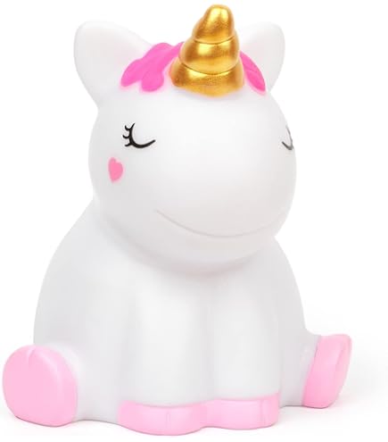 Lámpara de Noche para Bebés de Unicornio - Luz Quitamiedos Infantil