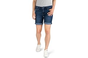 MUSTANG Damen Shorts Bermuda Kurze Jeans Hose Regular Jeansshorts Hotpants Basic Denim Stretch Baumwolle Blau w25 w26 w27 w28 w29 w30 w31 w32 w33 w34