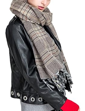 Aitos Schals Damen Winterschal Kariert übergroßer XXL Karoschal Deckenschal Tartan Gitter Wrap Riesen 200cm Lang...