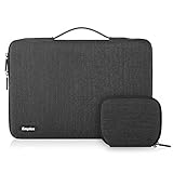 [Einfach zu tragen] Mit praktischem Tragegriff können Sie die laptophülle in Ihrer Hand tragen. Seitlicher Reißverschluss schützt Ihren Computer und verhindert, dass er von unten fällt. Auch zum einfachen Aufladen, ohne den Laptop aus der Sleeve zu nehmen.
