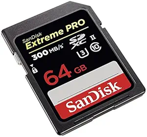 SanDisk 64GB Extreme Pro Class 10 UHS-II SDXC Memory Card (SDSDXPK-064G-GN4IN)