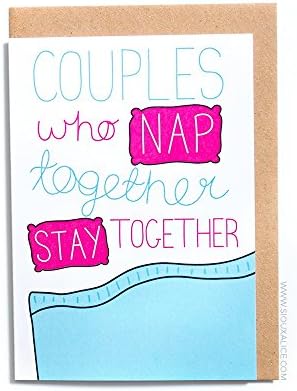 Nap Together - Funny Anniversary / Valentines / Love / Birthday Card