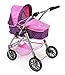 Produktbild Bayer Chic 2000 577 40 - Kombi-Puppenwagen Piccolina, Dots Purple Pink