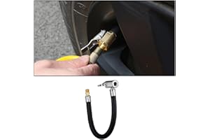 CGEAMDY Auto Inflator Schlauch, Auto Reifen Reifenfüller Schlauch, Reifenfüller Schlauchadapte, Luftpumpen-Verlängerungsrohr, Inflator Pumpe Schlauch für Auto(30cm)