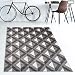 Produktbild Tapiso MAROKO Teppich Modern Kurzflor Geometrisch Marokkanisch Karo Diamant Muster in Creme Grau für Wohnzimmer Schlafzimmer ÖKOTEX 60 x 100 cm