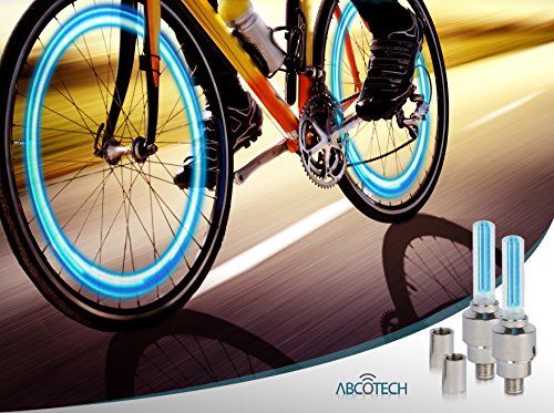 Bike Light – vorn und hinten aus Aluminium LED Bike Light Set – 2 Ventil Räder leuchten – 2 Wasserdichte hoher Intensität Multi-Purpose hinten Bike Licht für Fahrrad - 3