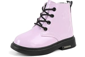 King Glory Bambina Stivaletti Ragazze Scarponcini Neonata Boot Antiscivolo Pelle Stivaletto Da Neve Stivali Ragazzi Morbide Fodera Tronchetto