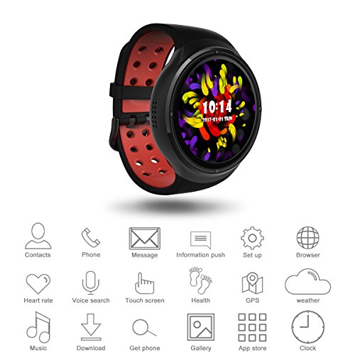 Diggro DI06 sia lo Smartwatch sia lo Smartphone, Supporto NANO SIM Card , Android 5.1 Quad Core RAM/ROM 1GB+16GB, Supporto WIFI e Rete 3G, 2.0MP 720p HD Camera, GPS , Cardio Frequenzimetro, Pedometro, Distanza, Calorie, Monitor Sonno, Anti-Perso, Notifiche APP, WhatsApp, Facebook, Twitter, Instangram, Musica Player, Impermeabile