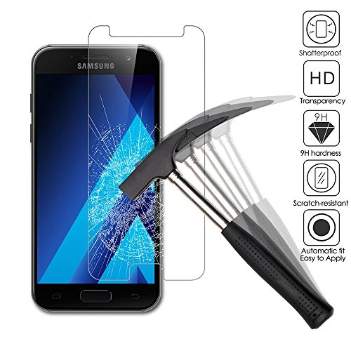 (2 Pack)Samsung Galaxy A5 (2017) Panzerglas – EUGO 9H Gehärtetem Glas Schutzfolie Displayschutzfolie Panzerglas für Samsung Galaxy A5 (2017) - 4