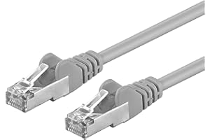 PremiumCord Kabel Sieciowy, Ethernet, LAN & Patch Kabel CAT5e, S/FTP PIMF, Szybko Elastyczny i Wytrzymały Kabel RJ45 1 Gbit/S, AWG 26/7, Kabel Miedziany 100% Cu, Szary, 2 m
