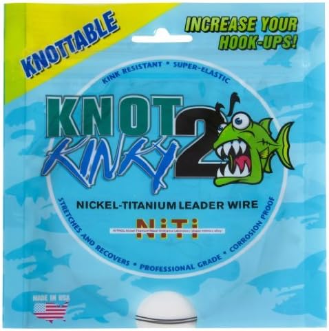 Aquateko NT01015 25-Pound Knot 2 Kinky Nickel-Titanium Leader Wire by Aquateko