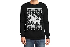 SHIRTGEIL Renifer Dreier - śmieszny męski sweter bożonarodzeniowy bluza