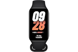 DABAOZHA Xiaomi Smart Band 8 Active, Display LCD 1,47'', Xiaomi Mi Band 8 Active con Monitoraggio Salute, 50+ Modalità Sportive, Corpo Compatto Da 9,99 MM, Resistenza all'Acqua 5ATM, Autonomia 14 Giorni, Nero