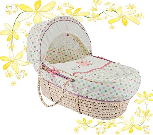 Lollipop Lane Prickles And Twoo Piece Moses Basket Cover Set (BASKET AND TOY NOT INCLUDED)
