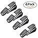 Produktbild Sunglass Visor Clip Halter für Auto Doppelenden Brillen Clip Aufhänger Mount 180 ° Rotational Car Brillenhalter mit Ticket Card Clip (4 Pack)