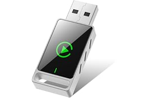 Drepint Adattatore Wireless 2 in 1 per CarPlay & Android Auto, Converte Cablato in Wireless, Plug and Play Adattatore USB/Type-C senza fili, Compatibile con Auto dal 2016 e iOS 10+ e Android 11+