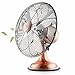 Produktbild Kaxima Retro-Ventilator 12-Zoll-Desktop-Fan reines Kupfer Antik Kupfer Motorlüfter