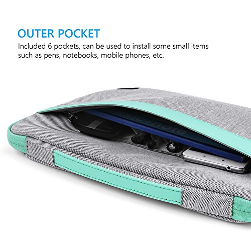 SAVFY 12.9 Zoll Laptop Sleeve 11 11,6 12.9 Zoll Laptoptasche Tasche Case Macbook Hülle, Laptop Tasche für Apple New Macbook 2015, blau - 7