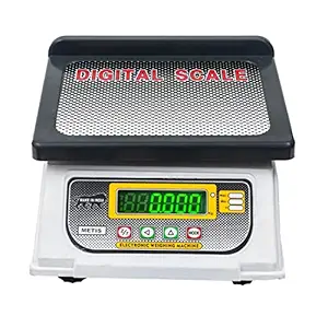 Metis Electronic Weighing Scale for Kitchen use, Retails Counters, Grocerys, Kirana Shops, Sweets Shops, Fruits & vegetables Shops, Capacity 30 Kg x 2 gm