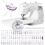 Máquina de coser con brazo libre TEXI tutú ordenador de trabajo grande y picaduras de 66