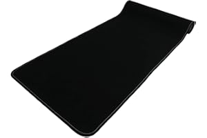 Casatessile Tappeto Cucina passatoia Antiscivolo Largo 50 cm. Tinta Unita VELLUTATA Corsia Lavello, Tappeti Multiuso Lavabile. - Nero, 240 cm.