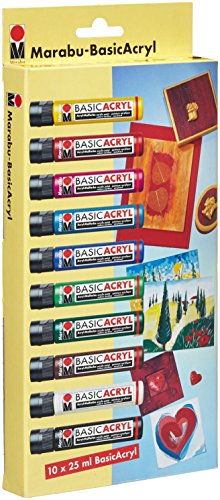 Marabu 120000082 - Basic Acryl Sortierung 10 x 25ml