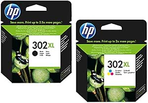 1x Set Original XL HP Tintenpatrone F6U68AE F6U67AE HP 302XL HP 302 XL für  HP Deskjet 3630 - BLACK + Color - Leistung: BK ca. 480 / Color ca. 330  Seiten/5% : Amazon.de: Computer \u0026 Zubehör