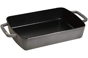 Staub NULL Naczynie do Zapiekanek, Żeliwo, Czarny, 3.1 Litry