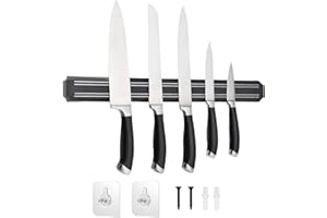 PUNCOOLS Magnetic Knife Holder for Wall,15Inch Magnetic Knife Storage Strip(38CM)