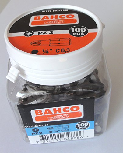 Preisvergleich Produktbild 100 Stück Bits PZ2 BAHCO PZ 2 Bit