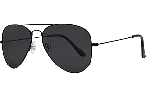 JOOX Gafas de sol redondas retro polarizadas para hombres y mujeres, gafas de piloto con protección UV400 y montura metálica para unisex