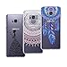 Produktbild Yokata [3 Packs] Samsung Galaxy S8 Hülle Durchsichtig Transparent Weiche Silikon Handytasche Handyhülle Schutzhülle TPU Schale Bumper Ultra Dünn Slim Premium Kratzfest Kreative Motiv Muster Clear Backcover Schutz für Galaxy S8 - Mandala + Feder + Mädchen und Schmetterling