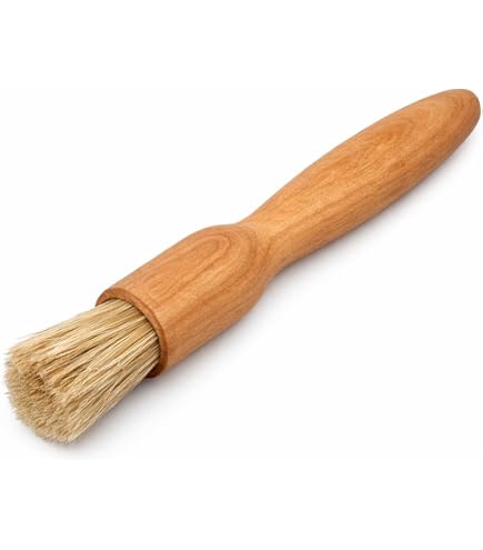 Kaiser 769776 Pennello Da Cucina In Legno Con Setole Naturali – Larghezza 2,5 Cm – Ideale Per Dolci E Patisserie