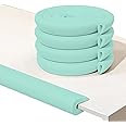 U Shape Edge Protectors For Glass Coffee Table,Foam Baby Proofing Safety Bumper Guard Strip,Corner Protectors For Kids,Suitable For Furniture Fireplace Desk Worktop,6.5 Ft/2m (Round(U-Type Green))