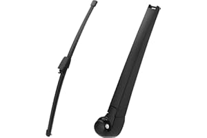 QWORK® Limpiaparabrisas Trasero, Brazo y Escobillas Limpiaparabrisas para Parabrisas Trasero Coche, Compatible con VW Golf MK5 2003-2009