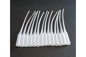 PANDIUI23 500 sztuk mikrokońcówek kleju, plastikowe mikrokońcówki przedłużające precyzyjny aplikator do przedłużania kleju, dozownik super kleju z pudełkiem (500)