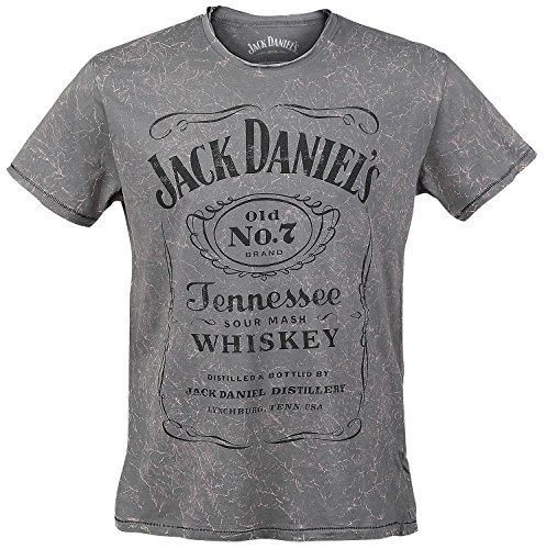 Preisvergleich Produktbild Jack Daniel's Acid Washed T-Shirt grau S
