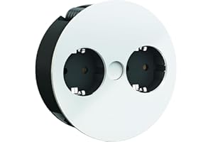 Bachmann Twist 2X Contact de Protection câble de 2m, fiche de Montage 931.250 Noir/Blanc