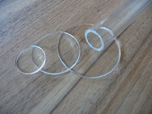 Rohr Acrylglas XT, klar, 40 x 36 mm Lang 850 mm (0,85 Meter) farblos Sonderposten Abverkauf - 2