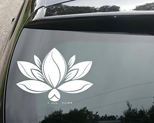 LARGE Lotus Flower Funny Car/Bumper Vinyl Decal Sticker 210mm