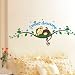 WallStickersDecal Sweet Dream Sleeping Monkey on tree vine wall decal sticker