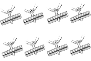 Etomvoop 8 Stück Markisen Schienenstopper 8 mm Stopper für Kederschiene für Wohnwagen Wohnmobil Camping Zelt Ausrüstung Markisen Zubehör, 304 Edelstahl