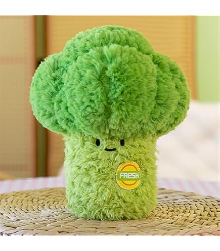 BEMIRO Plüsch-Blumenkohl Kawaii – Ca. 16 Cm Groß, Süßes Kuscheltier & Deko