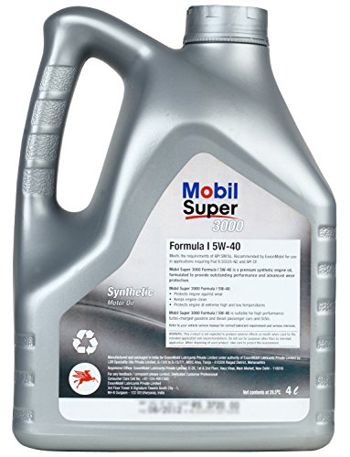 Mobil Super 3000 F1 5W-40 Synthetic Motor Oil (4 L)