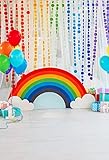 1. Tamaño: 100 x 150 cm. HUAYI 1ª Happy Birthday telón de fondo rosa globos flores cumpleaños fiesta retratos decoración recién nacido fotografía Props foto fondo baby shower